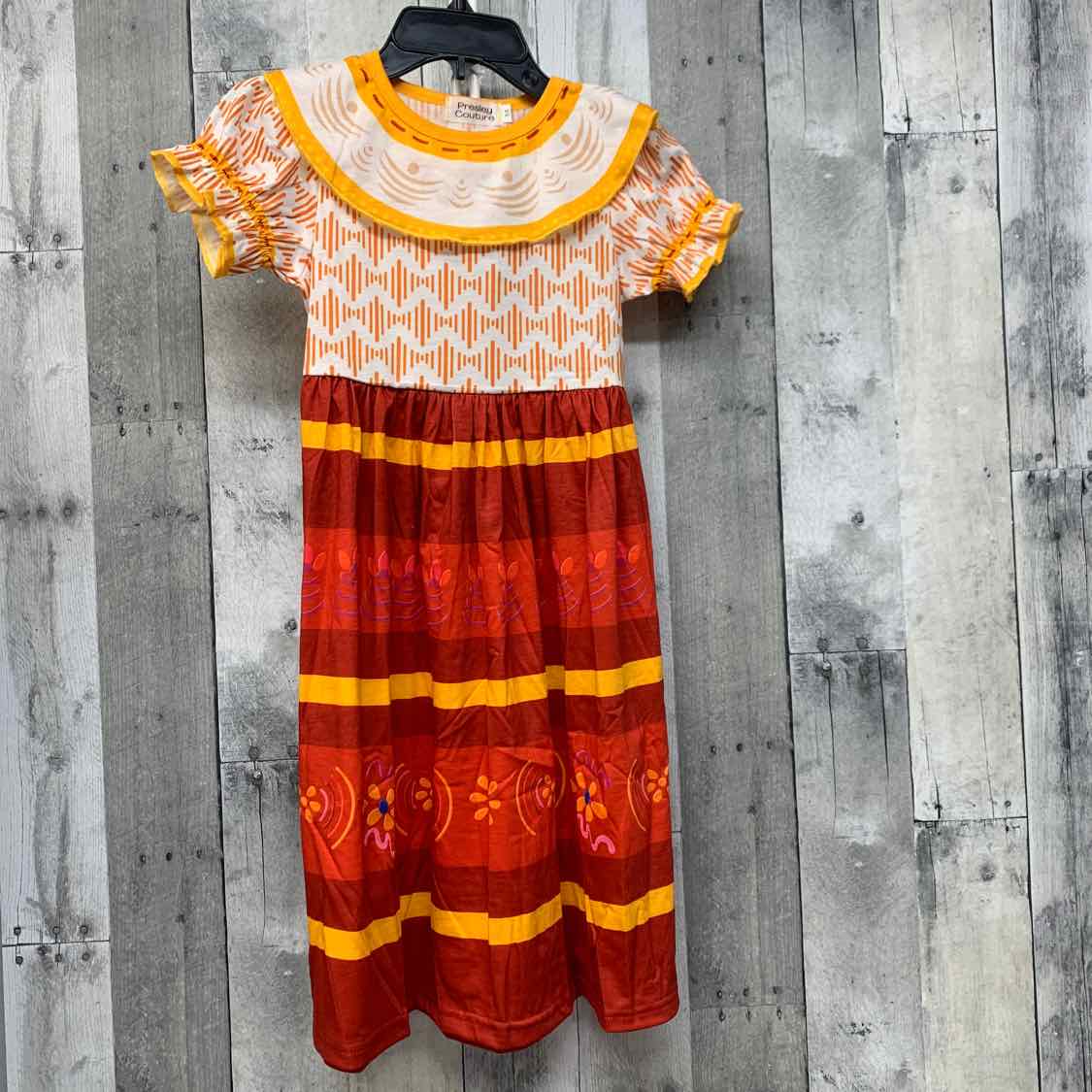 Size 5/6 Red/Orange Presley Couture Dress