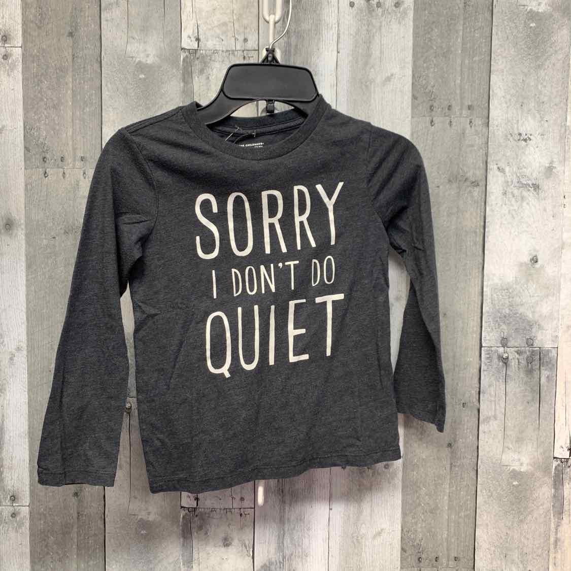 Size 5T Gray Graphic Children's Place Long Sleeve Shirt