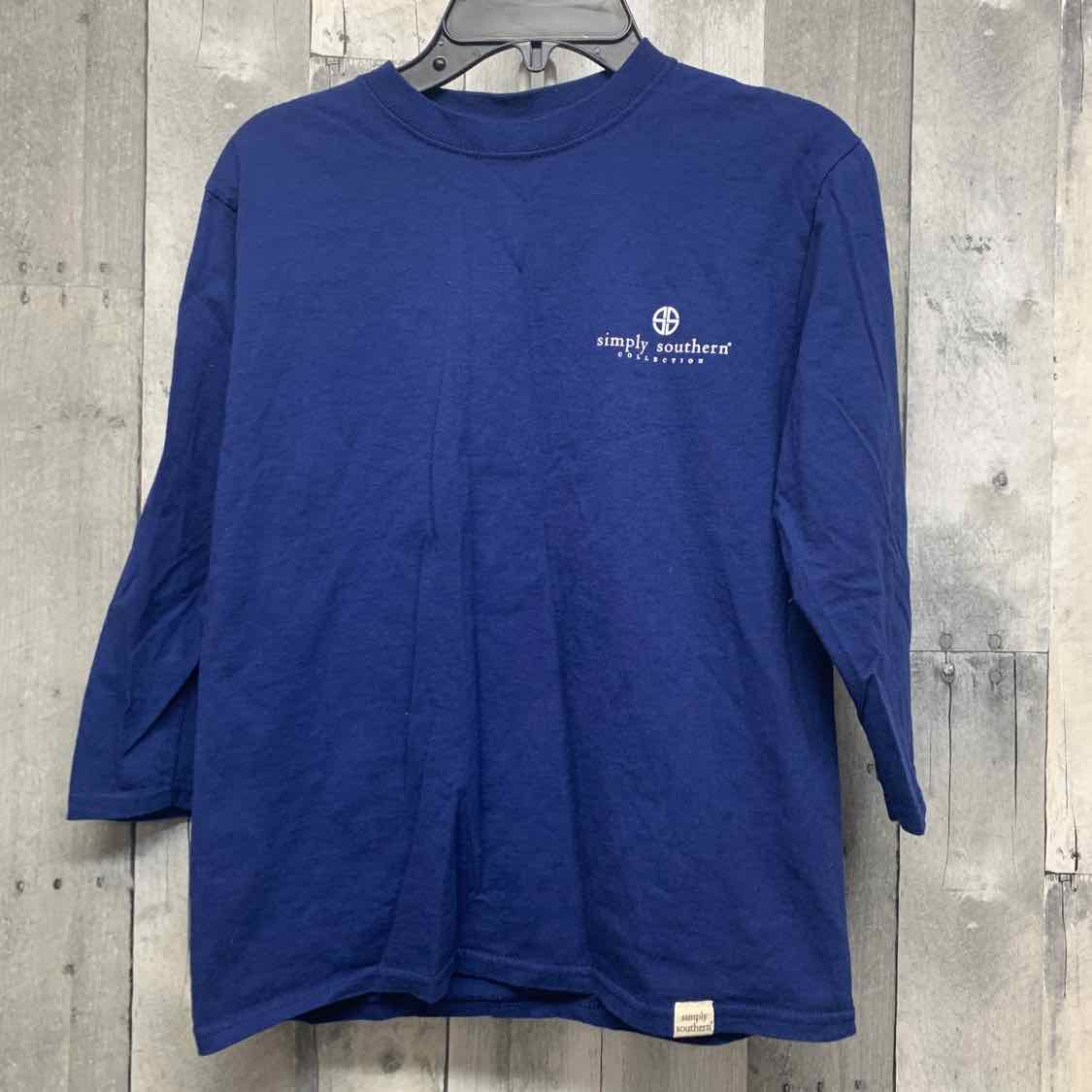 Size Medium Navy Simply Southern Long Sleeve Shirt
