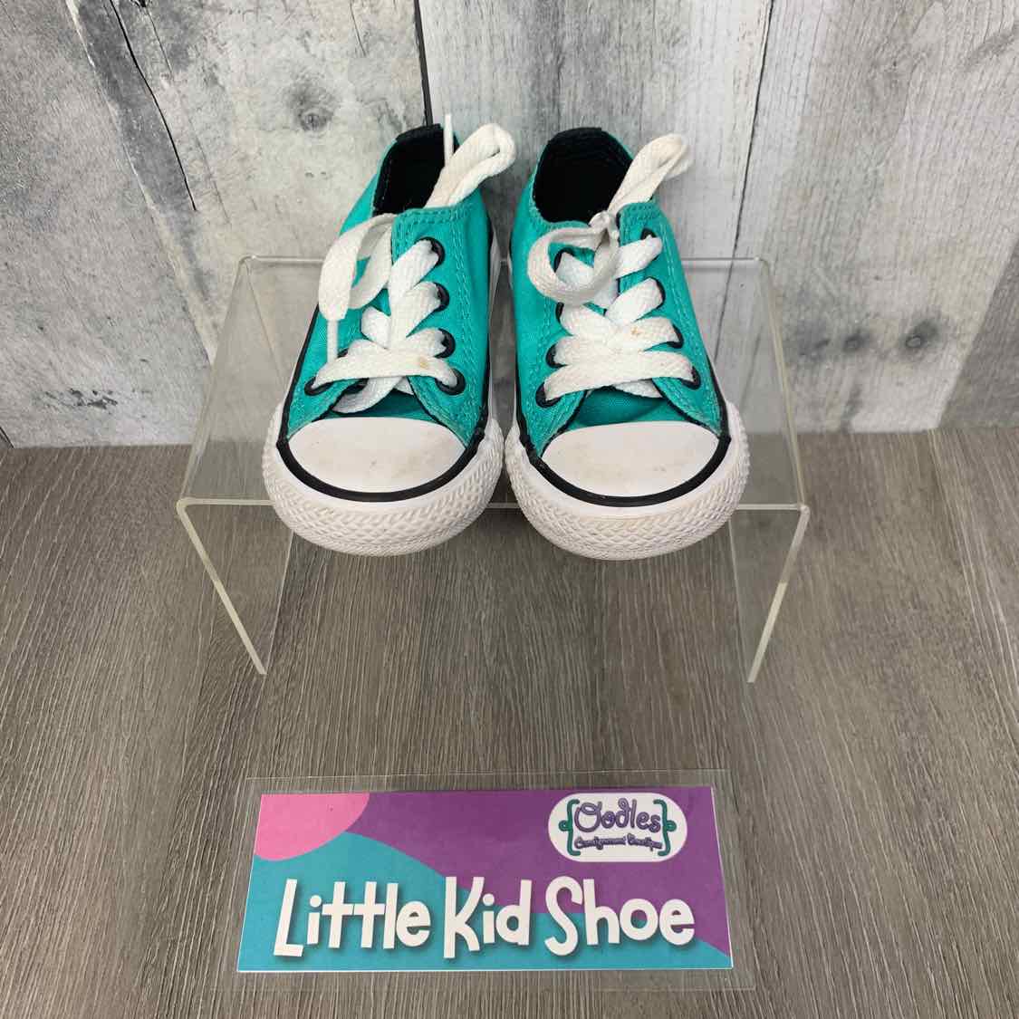 Size 4 Teal/Black Converse Sneakers