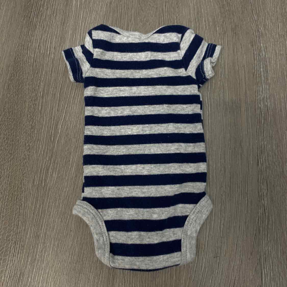 Size Preemie Gray/Navy Child of Mine Bodysuit