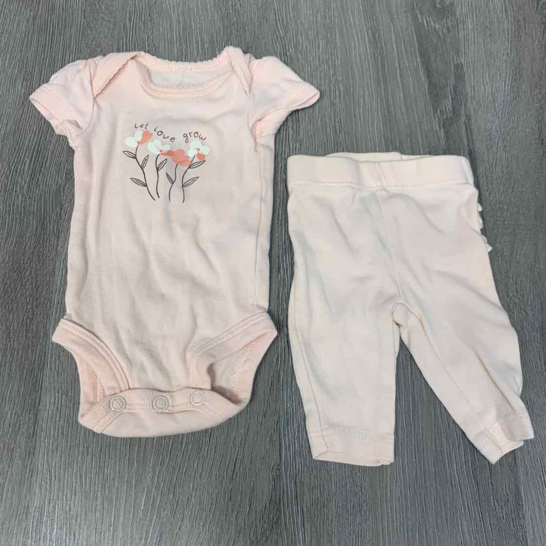 Size Preemie Pink Carter's Shirt/Pants
