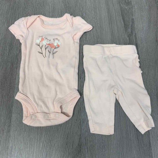 Size Preemie Pink Carter's Shirt/Pants