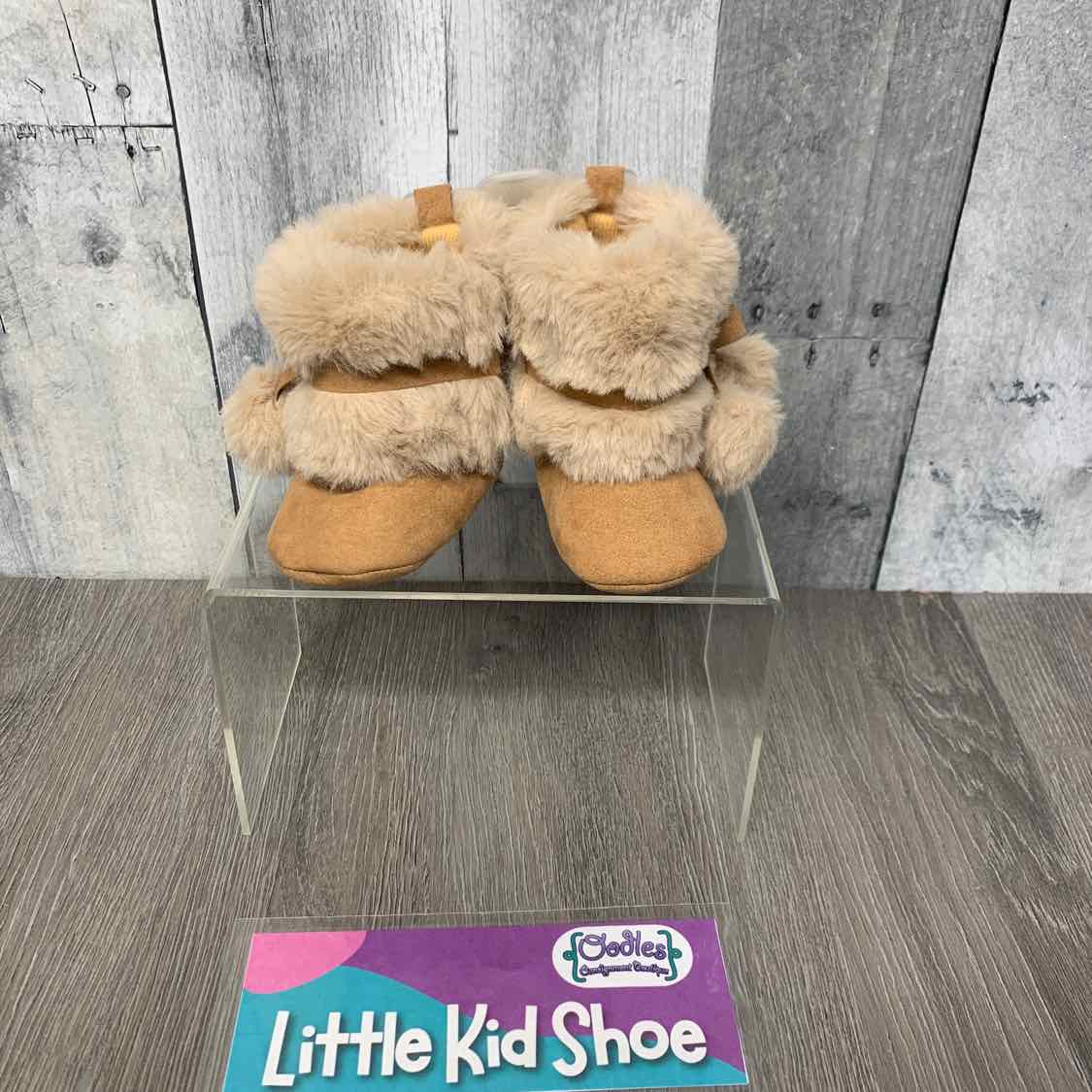 Size 2 Tan Stepping Stones Soft Sole Shoes