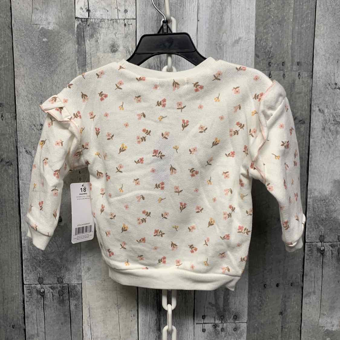 Size 18 Months White/Pink B Brand Pull Over