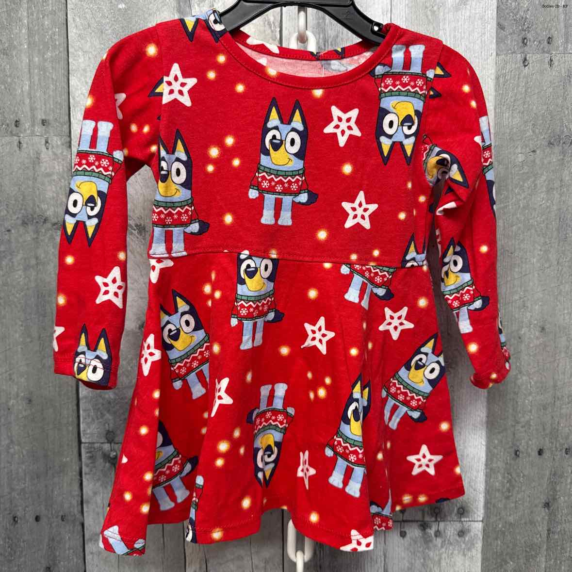 Size 18 Months Red/Blue Disney LS Dress