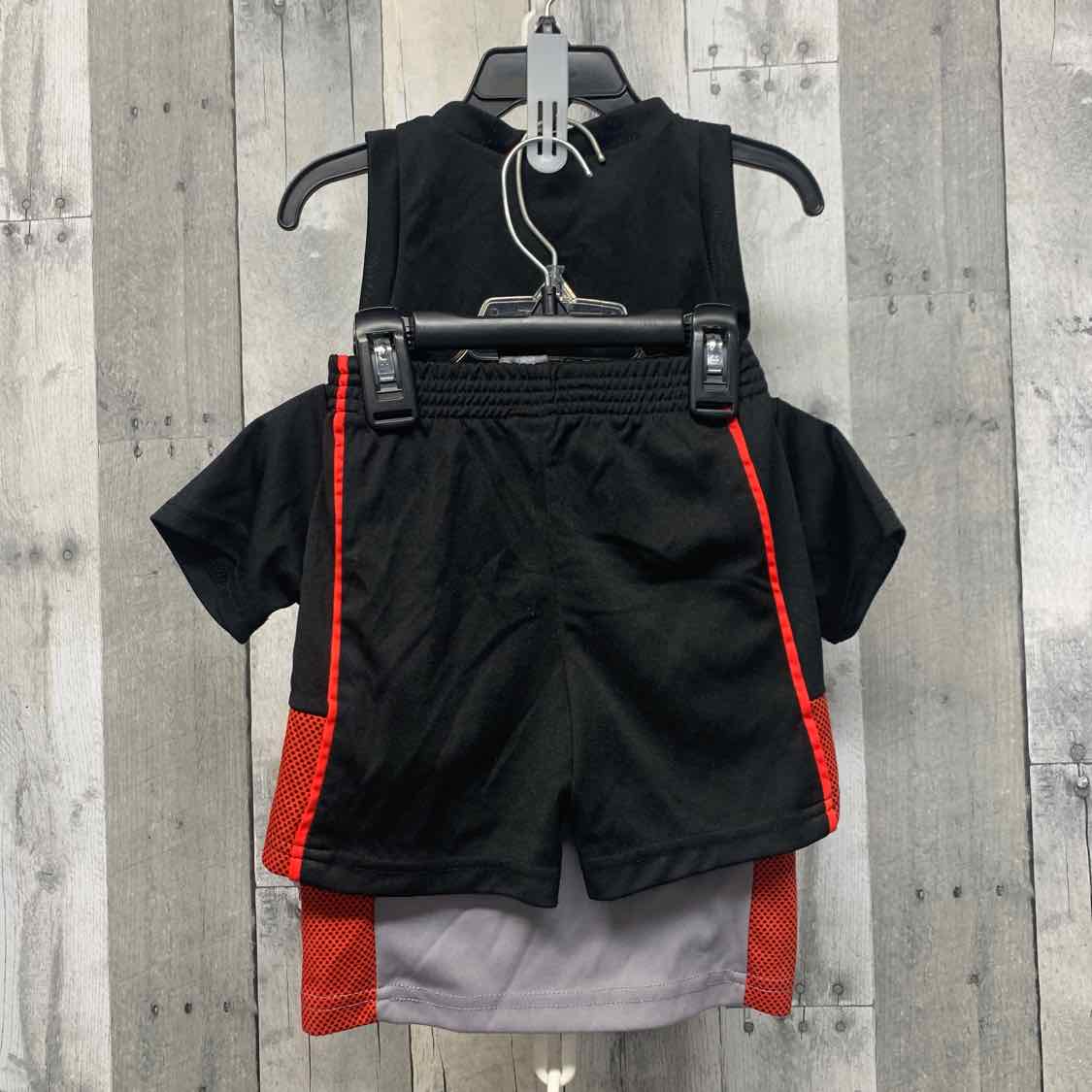 Size 12 Months Black/Red Body Glove Shirt/Shorts