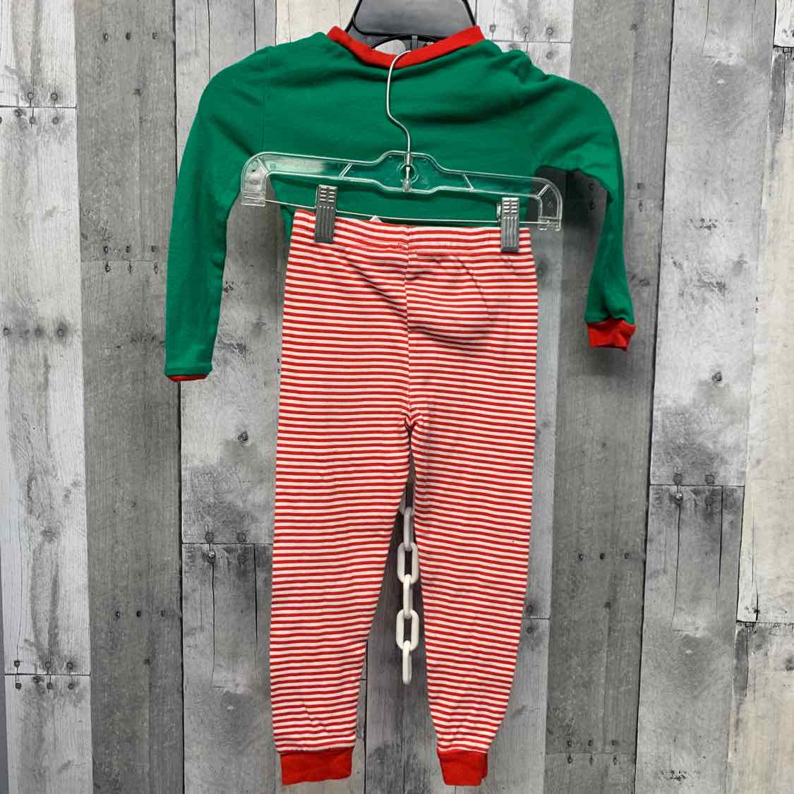 Size 4T Green/Red Dr Seuss 2pc PJs