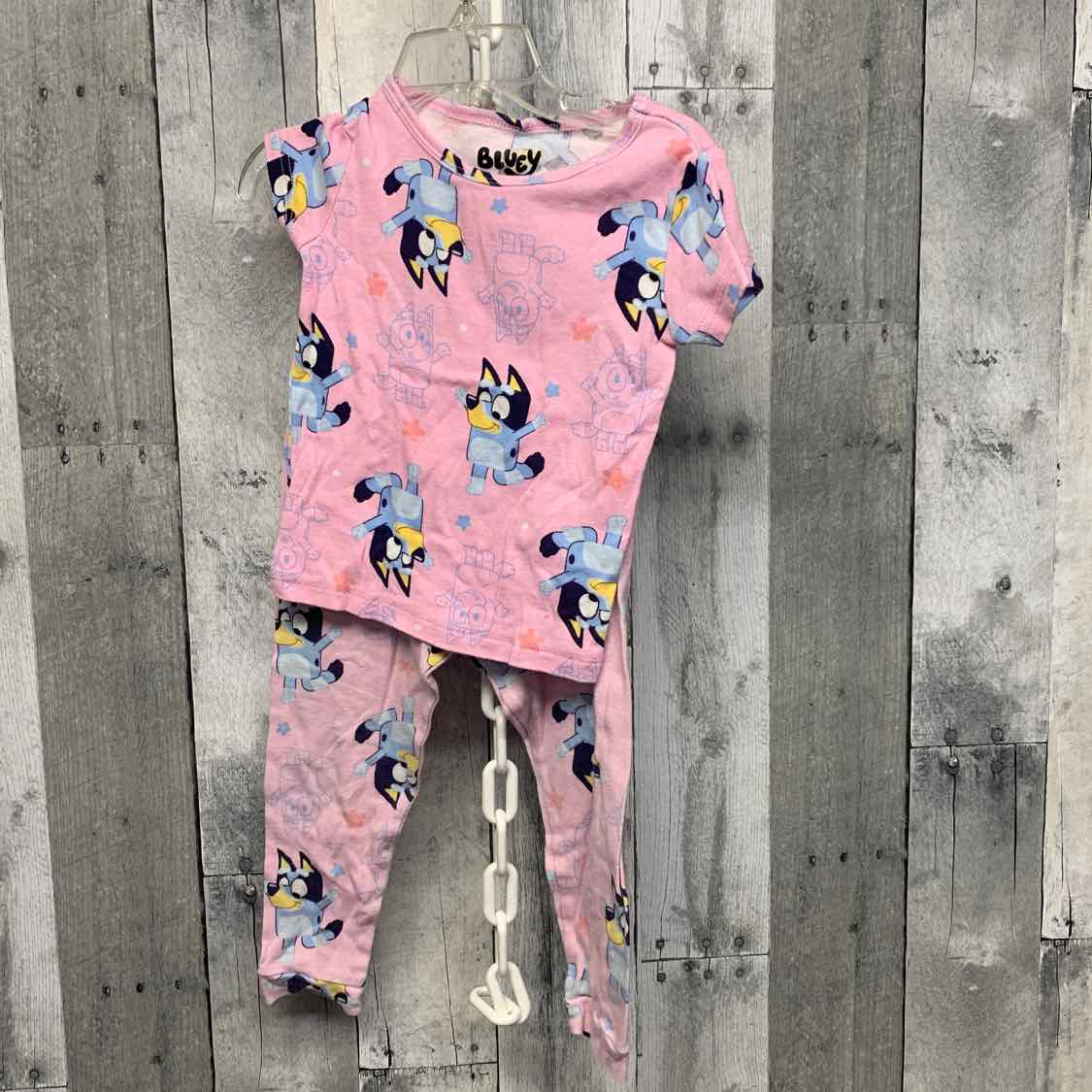 Size 4T Pink Print Disney 2pc PJs