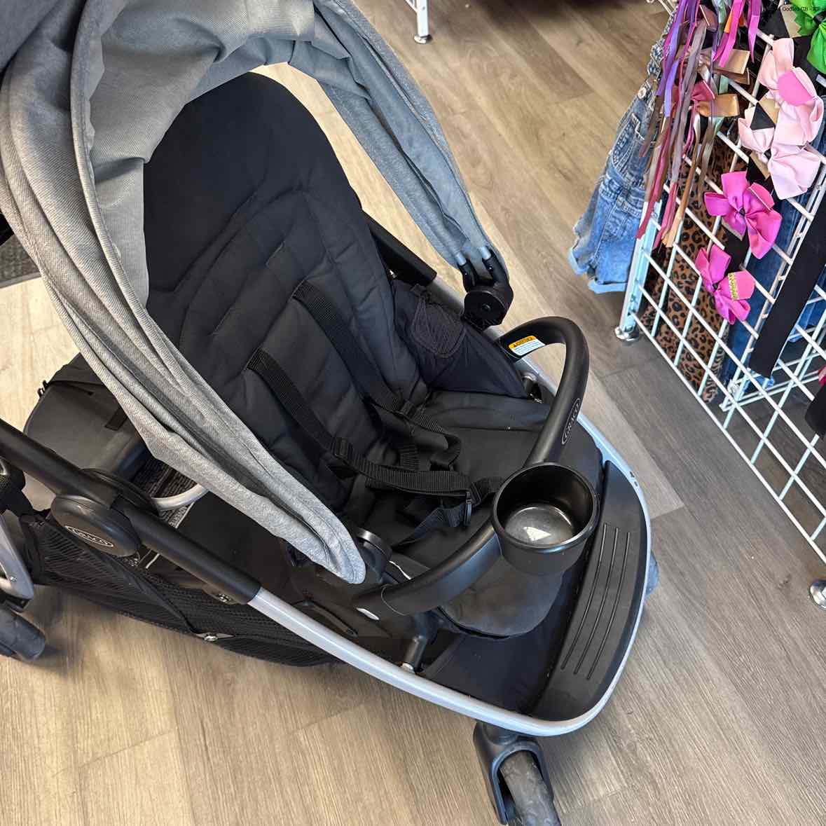 Graco Gray/Black Double Stroller - Tandem