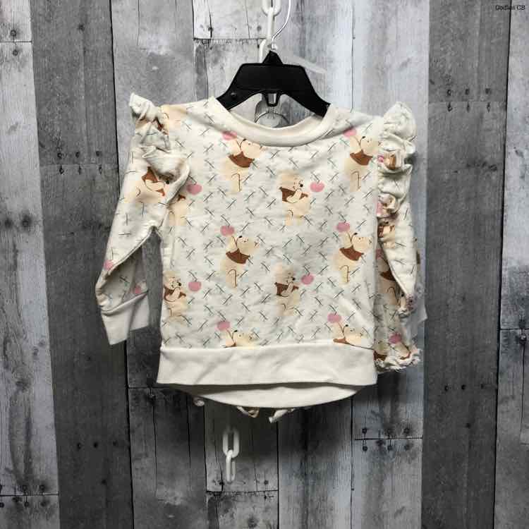 Size 2T White/Yellow Disney Shirt/Shorts