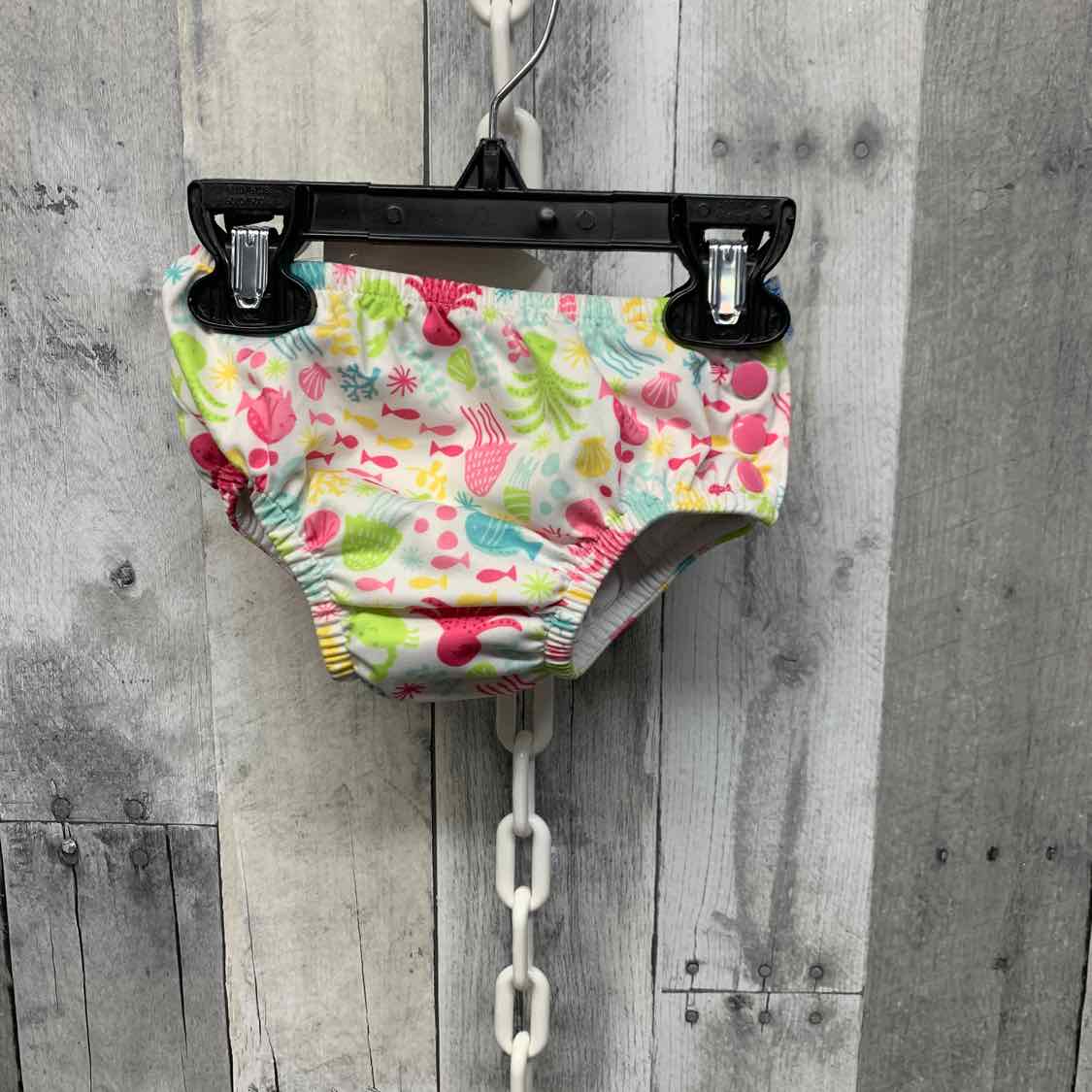 Size 12 Months White/Pink iPlay Swim Diaper
