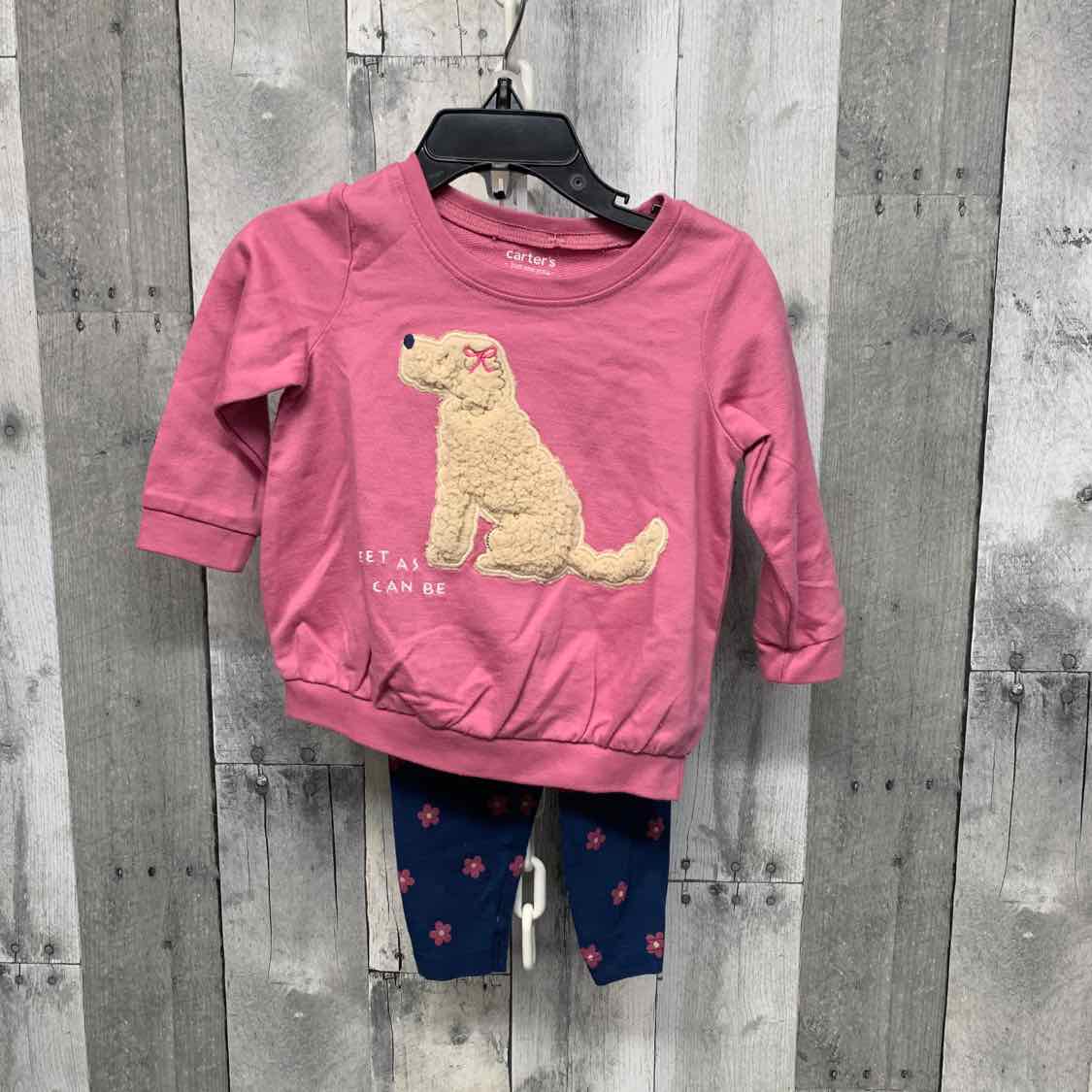 Size 9 Months Pink/Navy Just One You Shirt/Pants