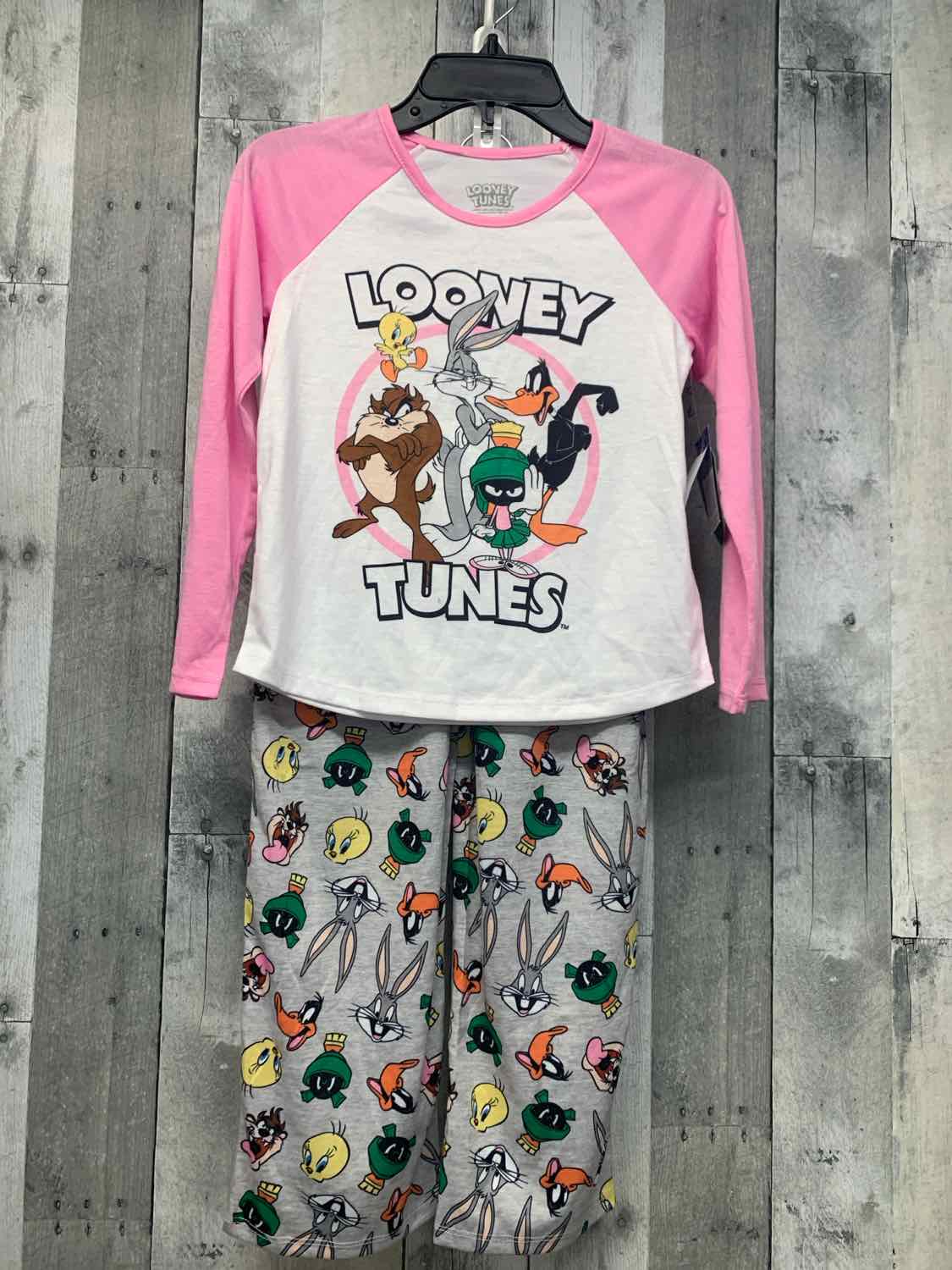 Size 6/6X White/Pink B Brand 2pc PJs - OodlesCB