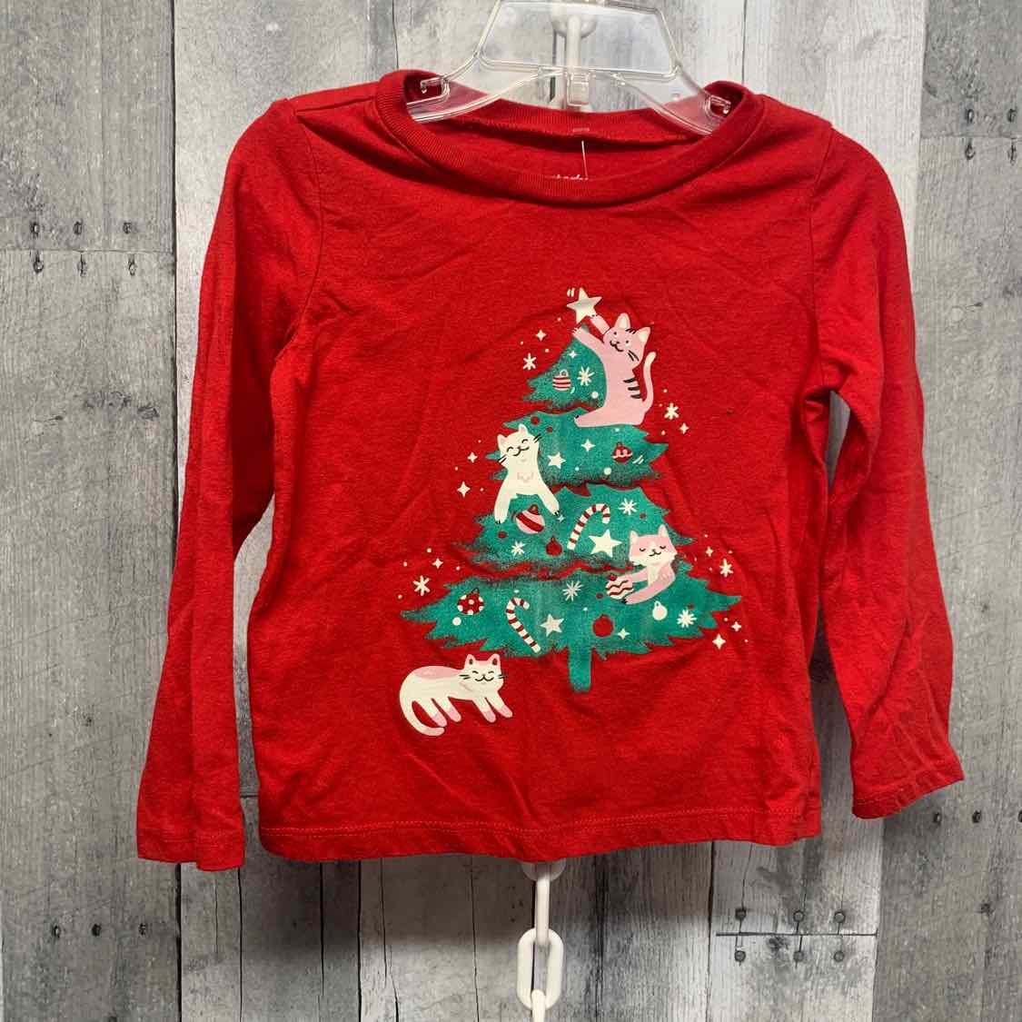 Size 3T Red Graphic Carter's Long Sleeve Shirt