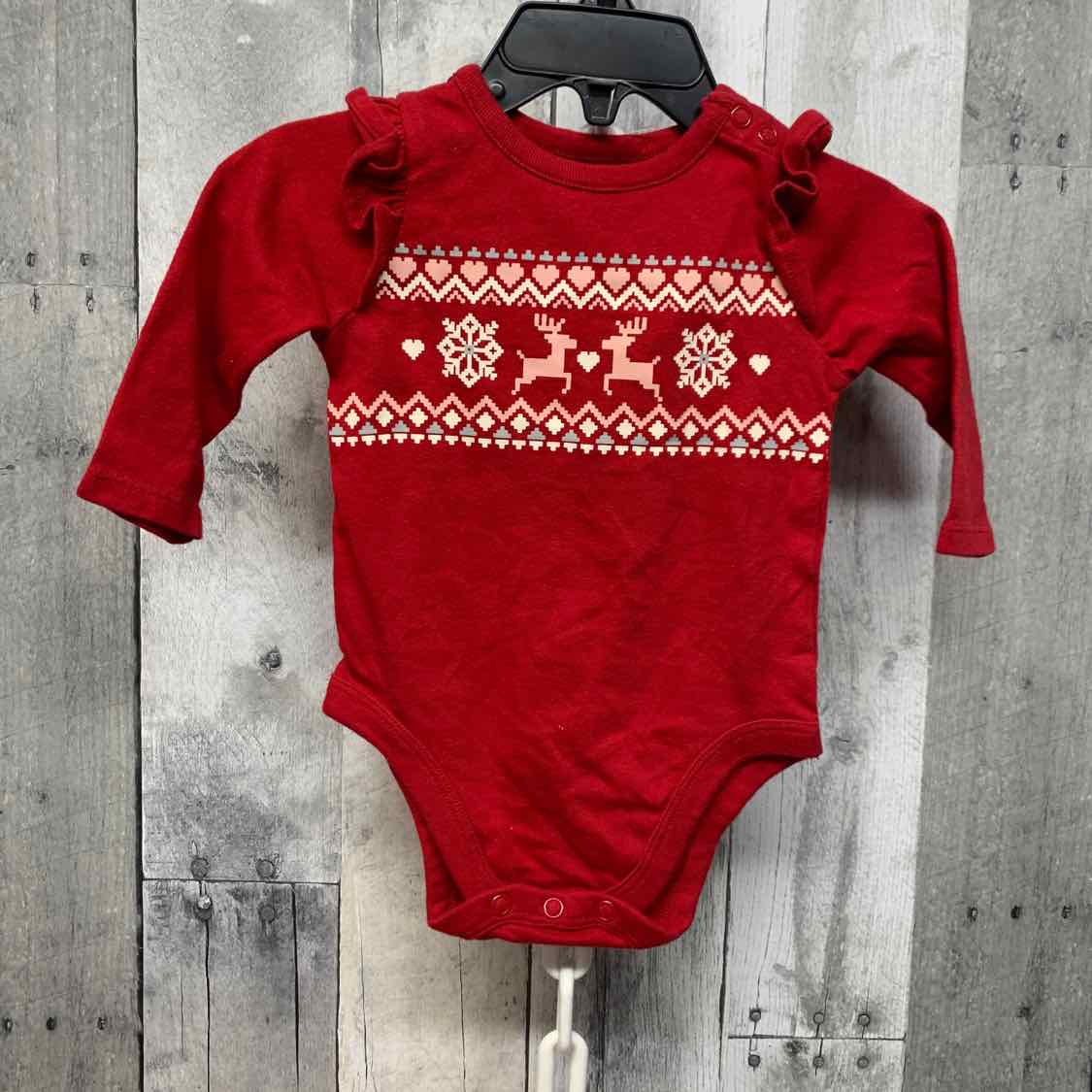 Size 3-6 Months Red Graphic Garanimals Bodysuit