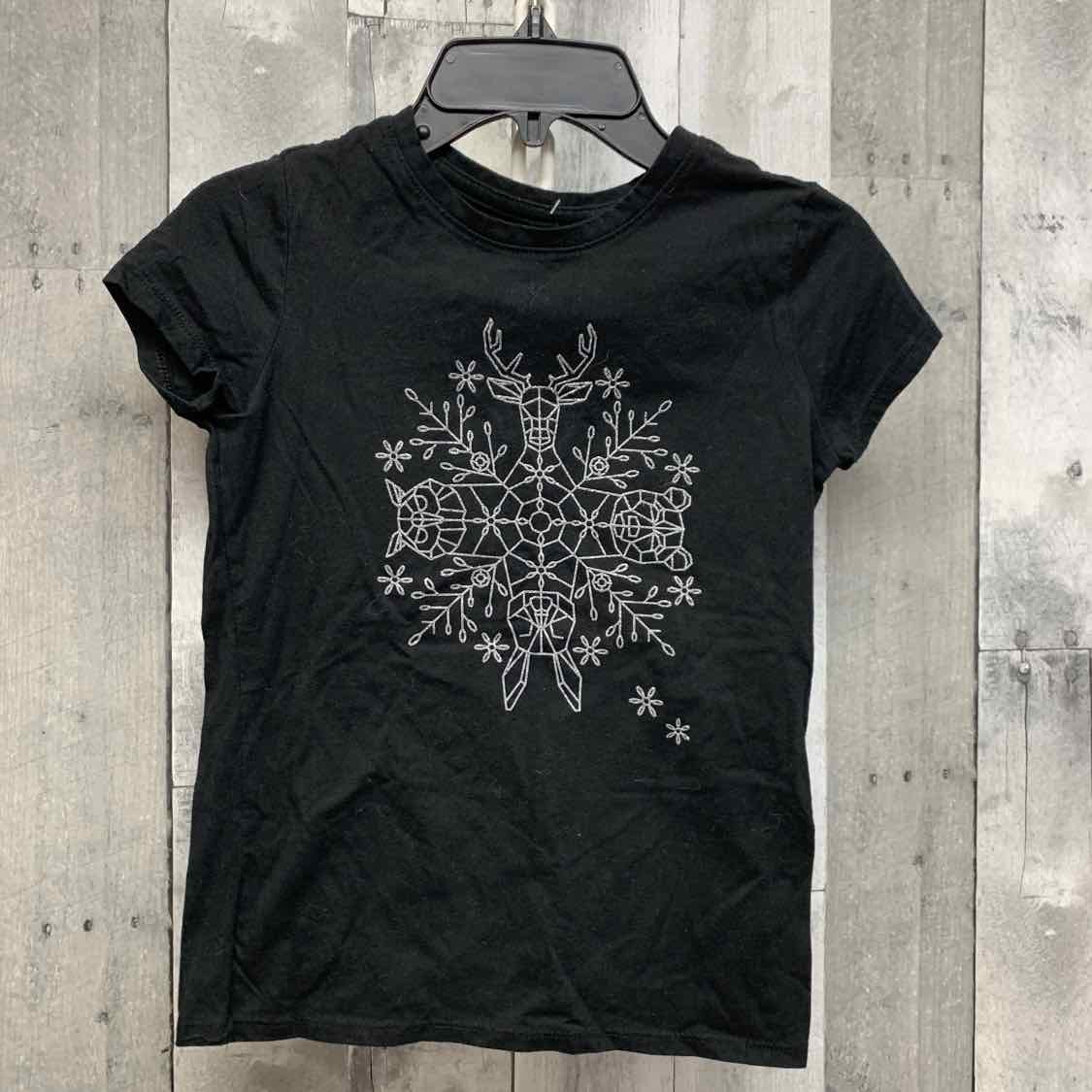 Size 7/8 Black Graphic Cat & Jack T Shirt