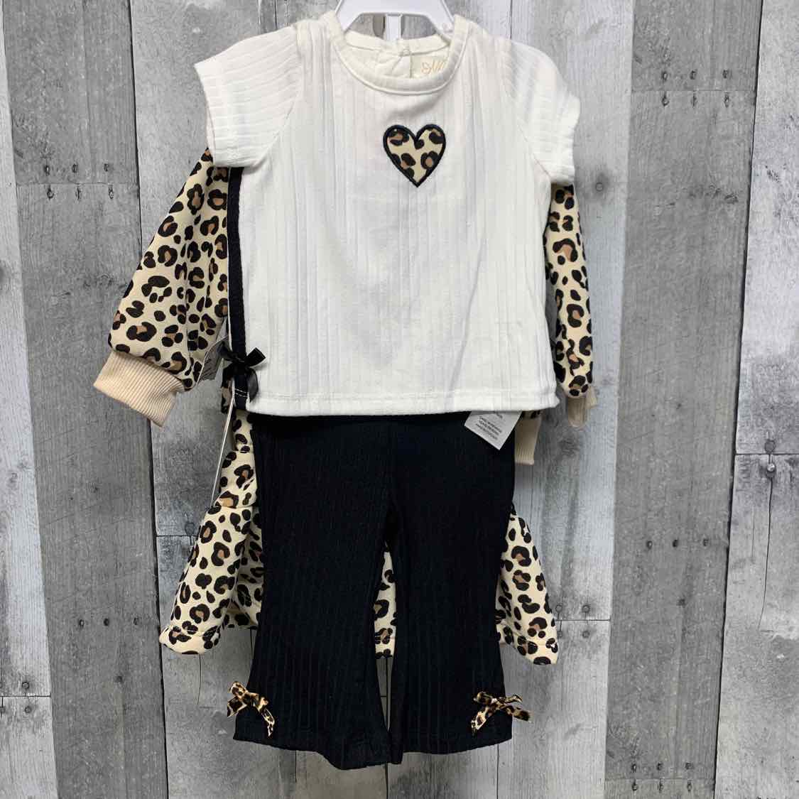 Size 0-3 Months White/Black Nannette Shirt/Pants