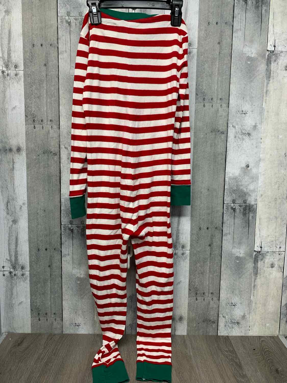 Size 8 Red/White Old Navy Footy PJs
