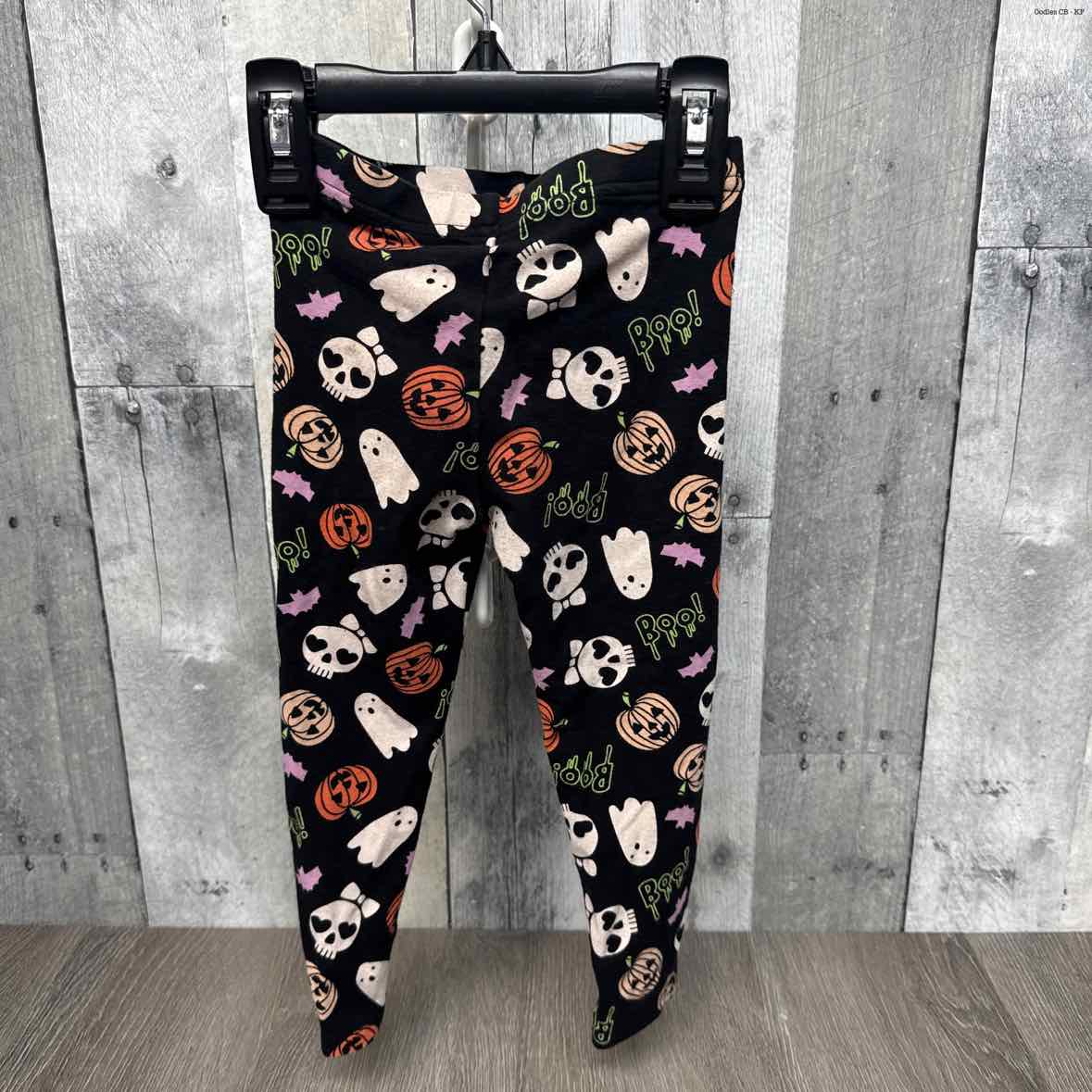 Size 2T Black Print Holiday Brands Leggings