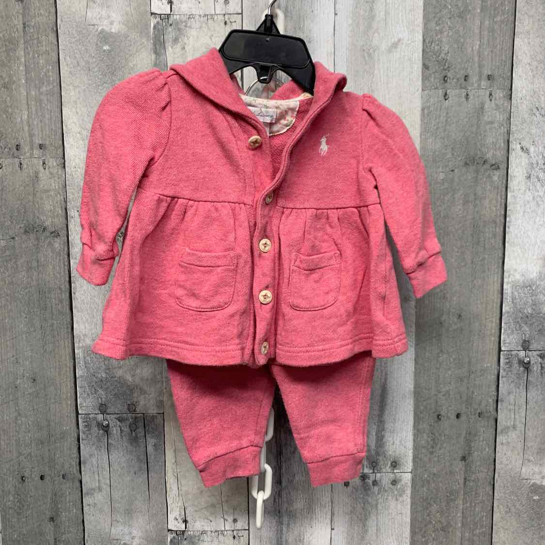 Size 3 Months Pink Ralph Lauren Jacket/Pants