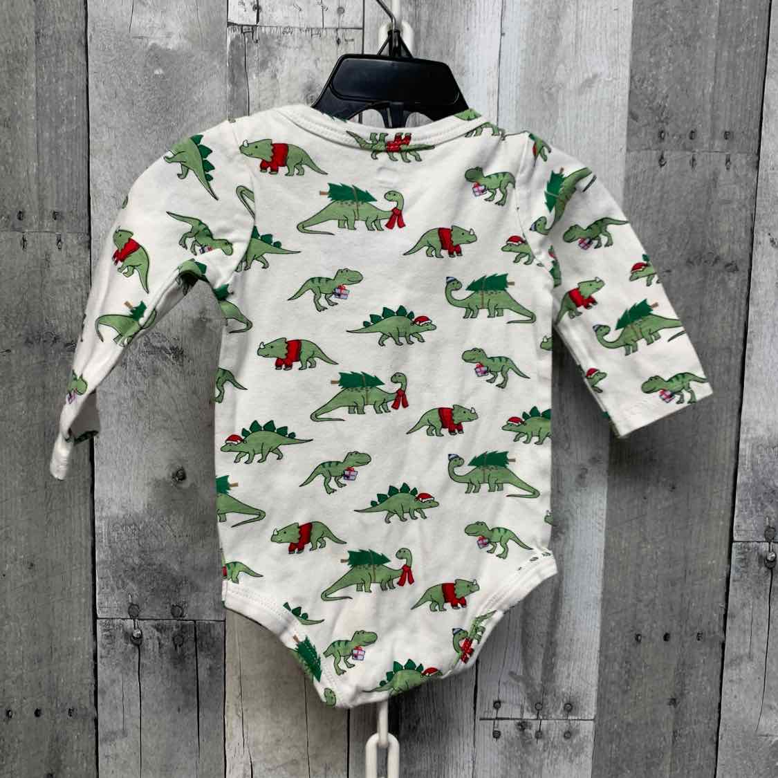 Size 9-12 Months White Graphic B Brand Bodysuit