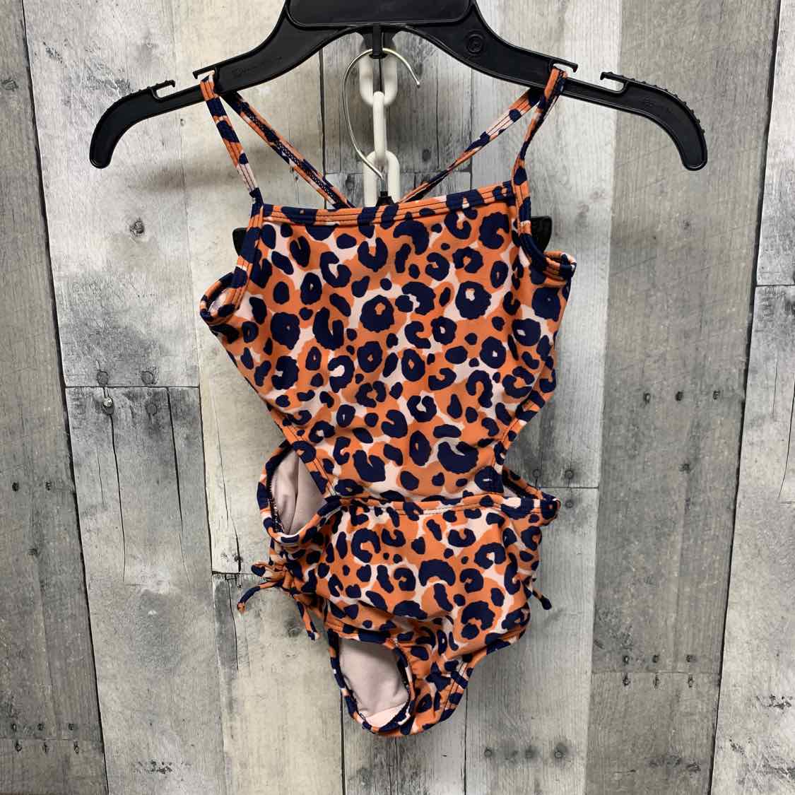 Size 5T Brown/Navy Cat & Jack Swim Suit - 1pc