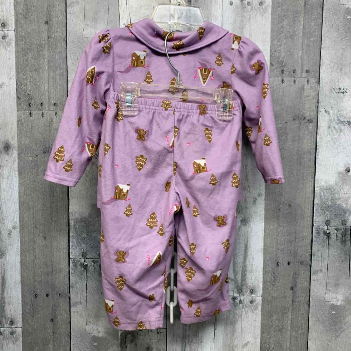 Size 18 Months Purple/Brown Just One You 2pc PJs