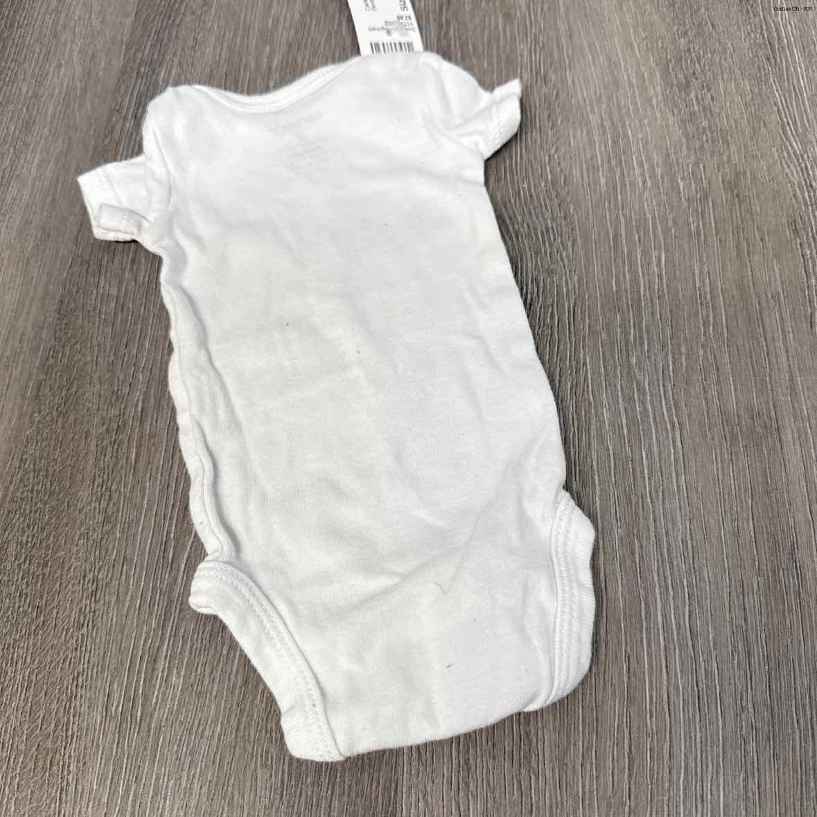 Size Preemie White Carter's Bodysuit