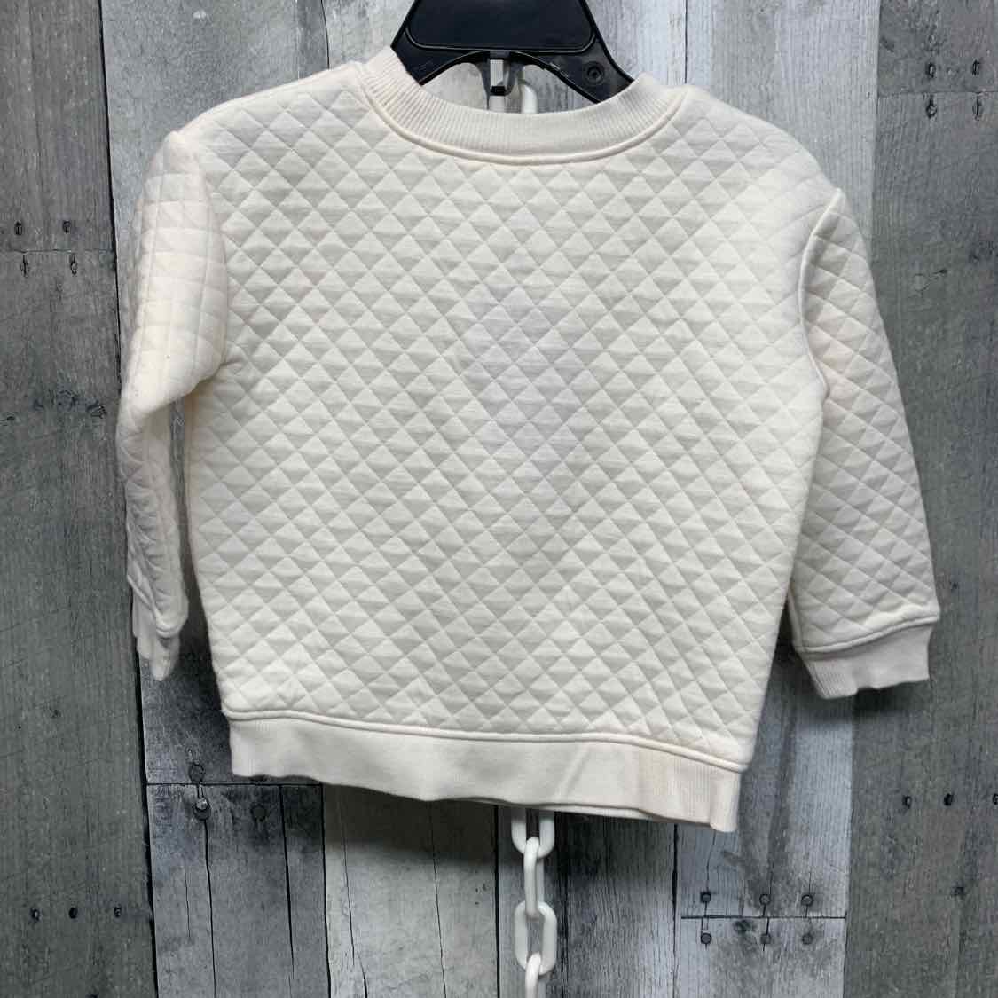 Size 18 Months White Graphic Jumping Beans Sweat Shirt
