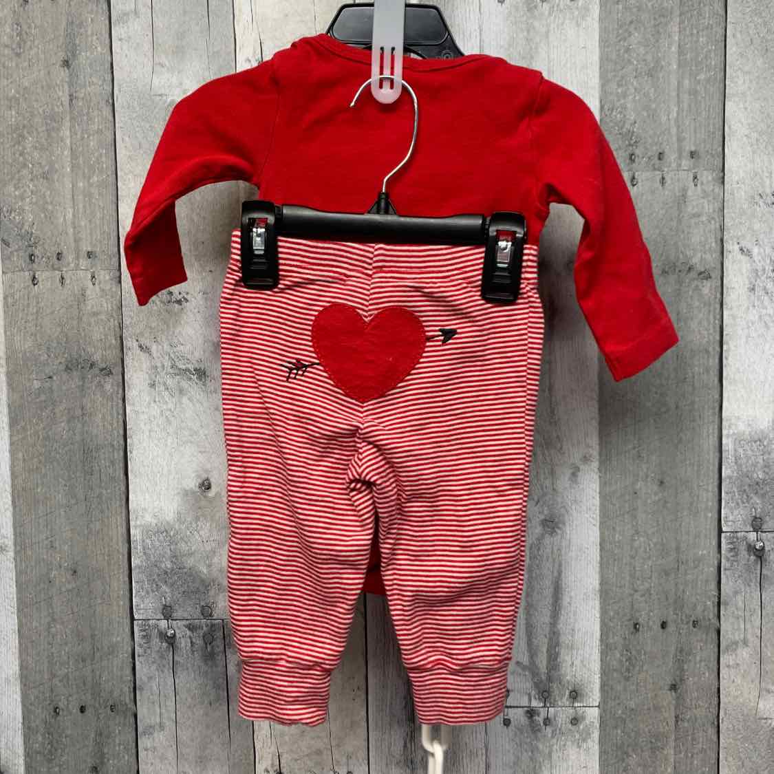 Size 6-9 Months Red/White Child of Mine Shirt/Pants