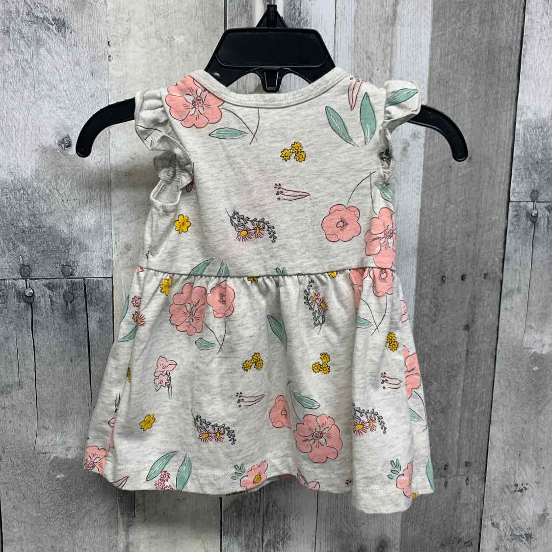 Size 3 Months Gray Floral Print Just One You Dress