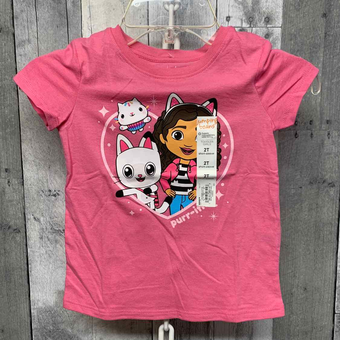 Size 2T Pink Graphic Jumping Beans T Shirt