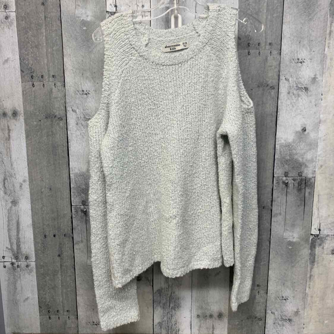 Size 13/14 White Abercrombie Long Sleeve Shirt