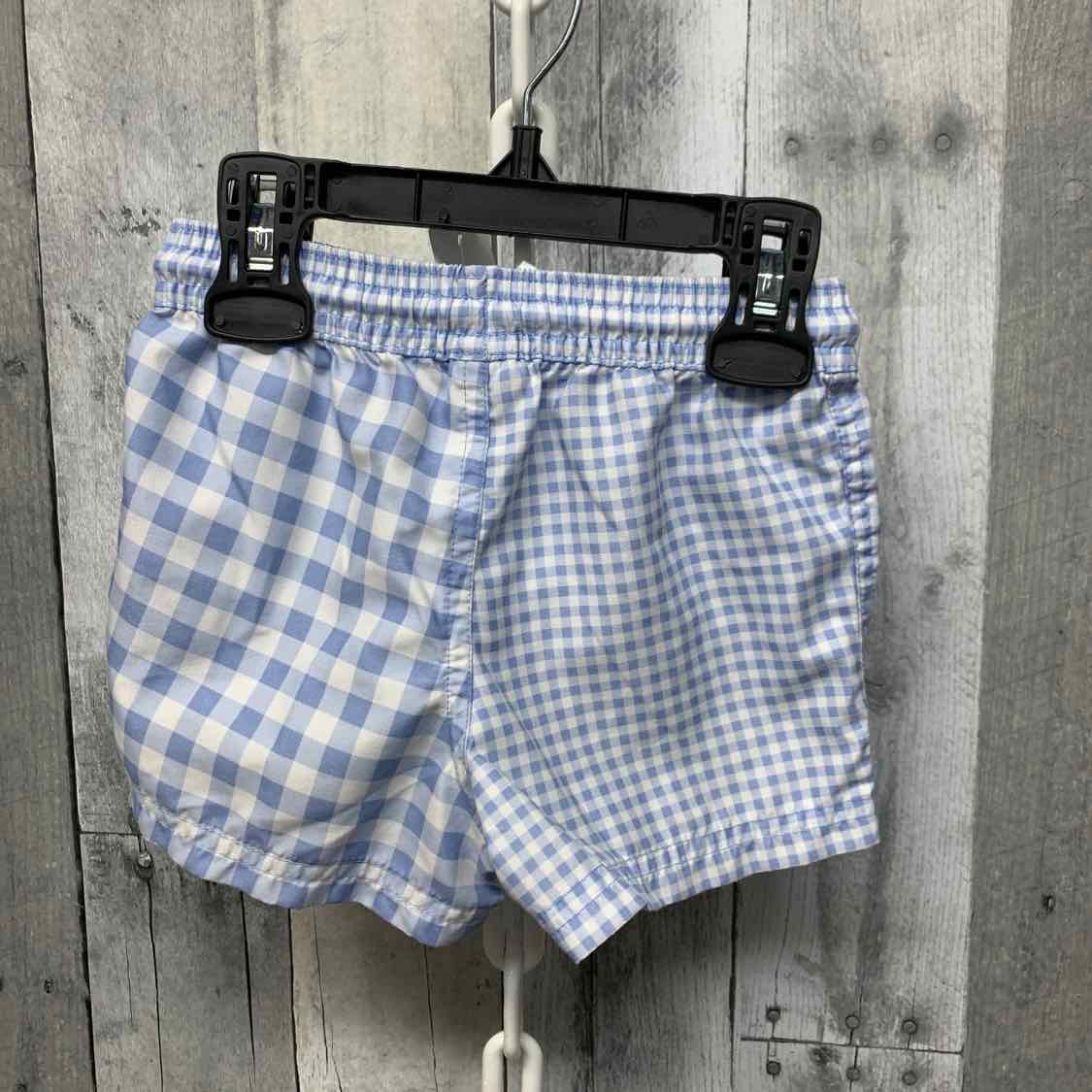 Size 18 Months Blue Plaid Just One You Swim Trunks