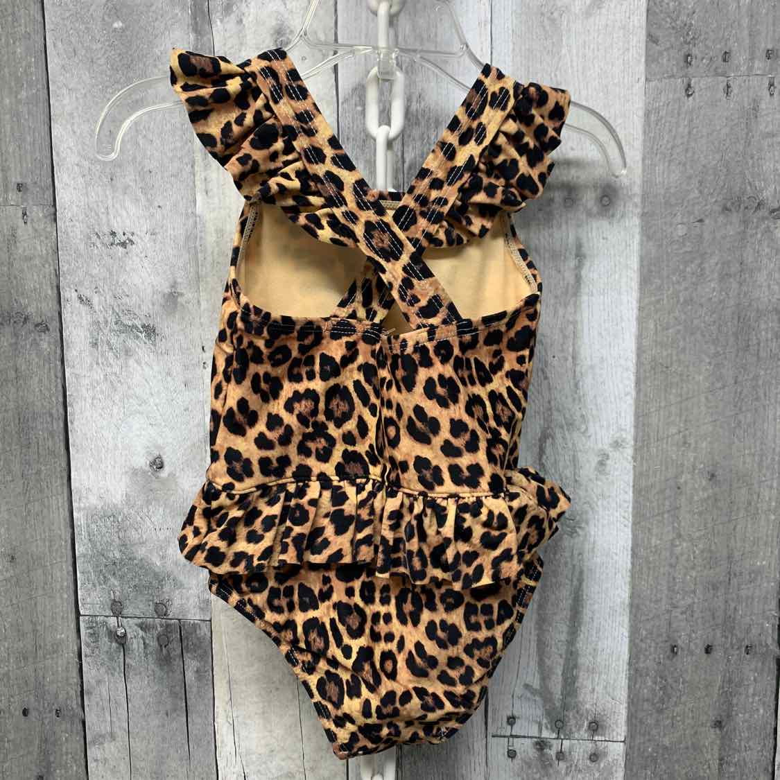 Size 18 Months Tan Animal Print B Brand Swim Suit - 1pc