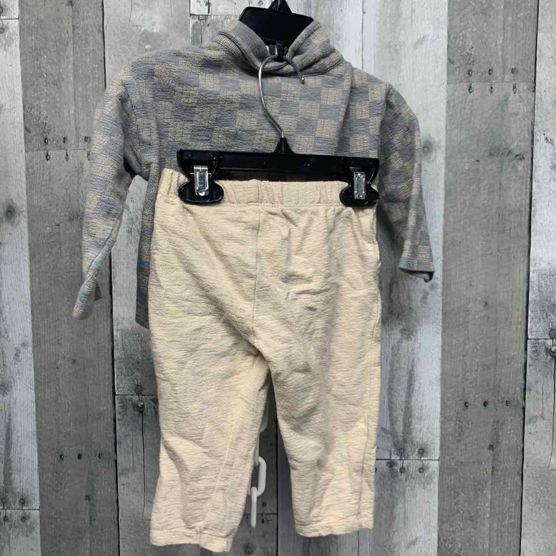 Size 12 Months Blue/Tan Modern Moments by Gerber Shirt/Pants