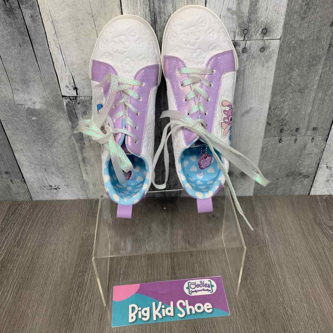 Size 3 White/Purple B Brand Sneakers