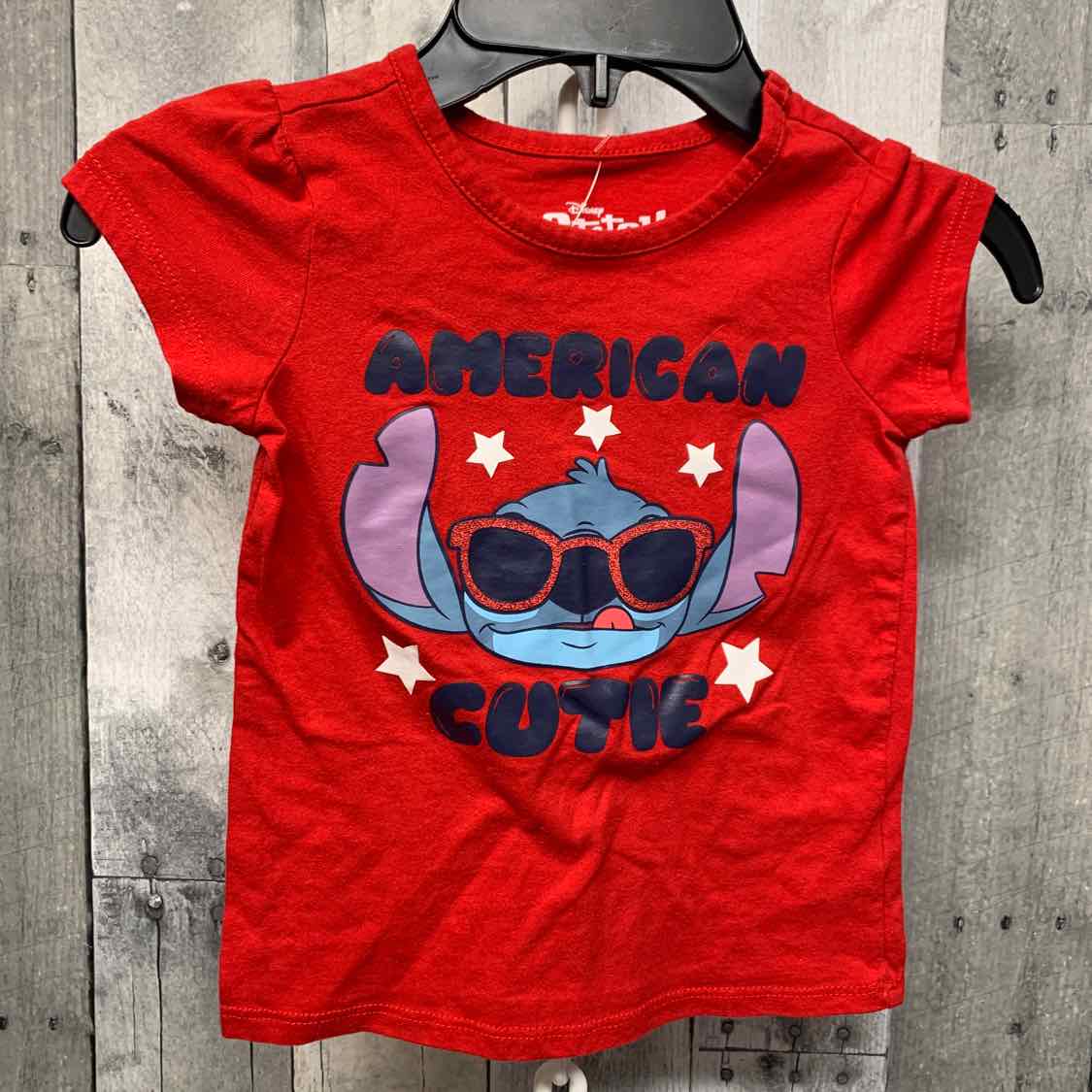 Size 4T Red Graphic Disney T Shirt