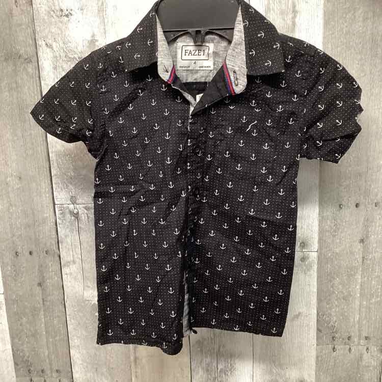 Size 4T Black/White B Brand Button Up