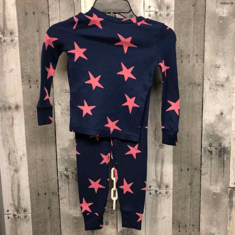 Size 4T Navy/Pink B Brand 2pc PJs