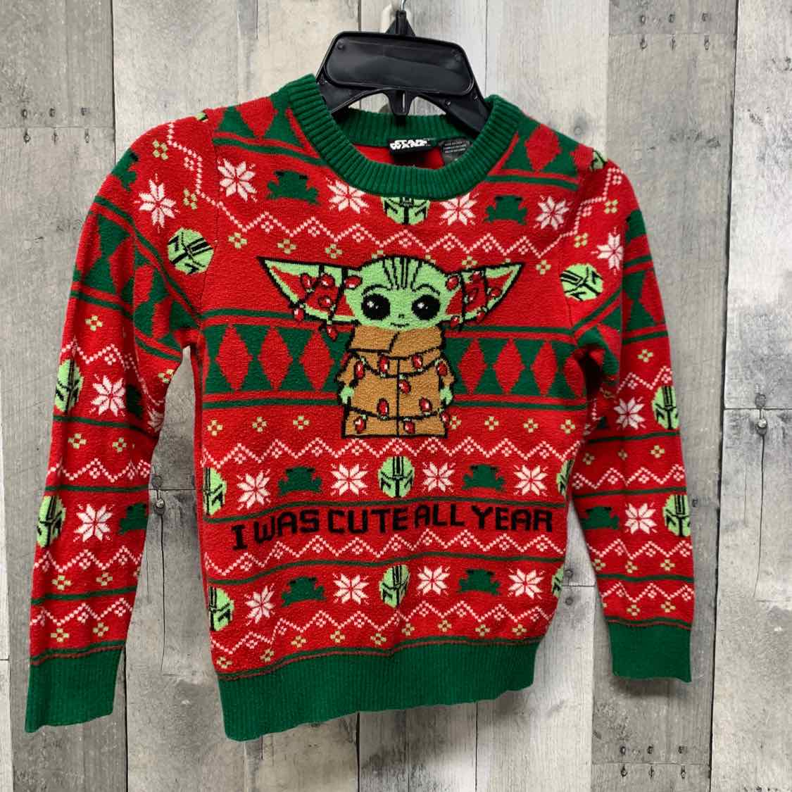 Size 5T Red Graphic Star Wars Sweater