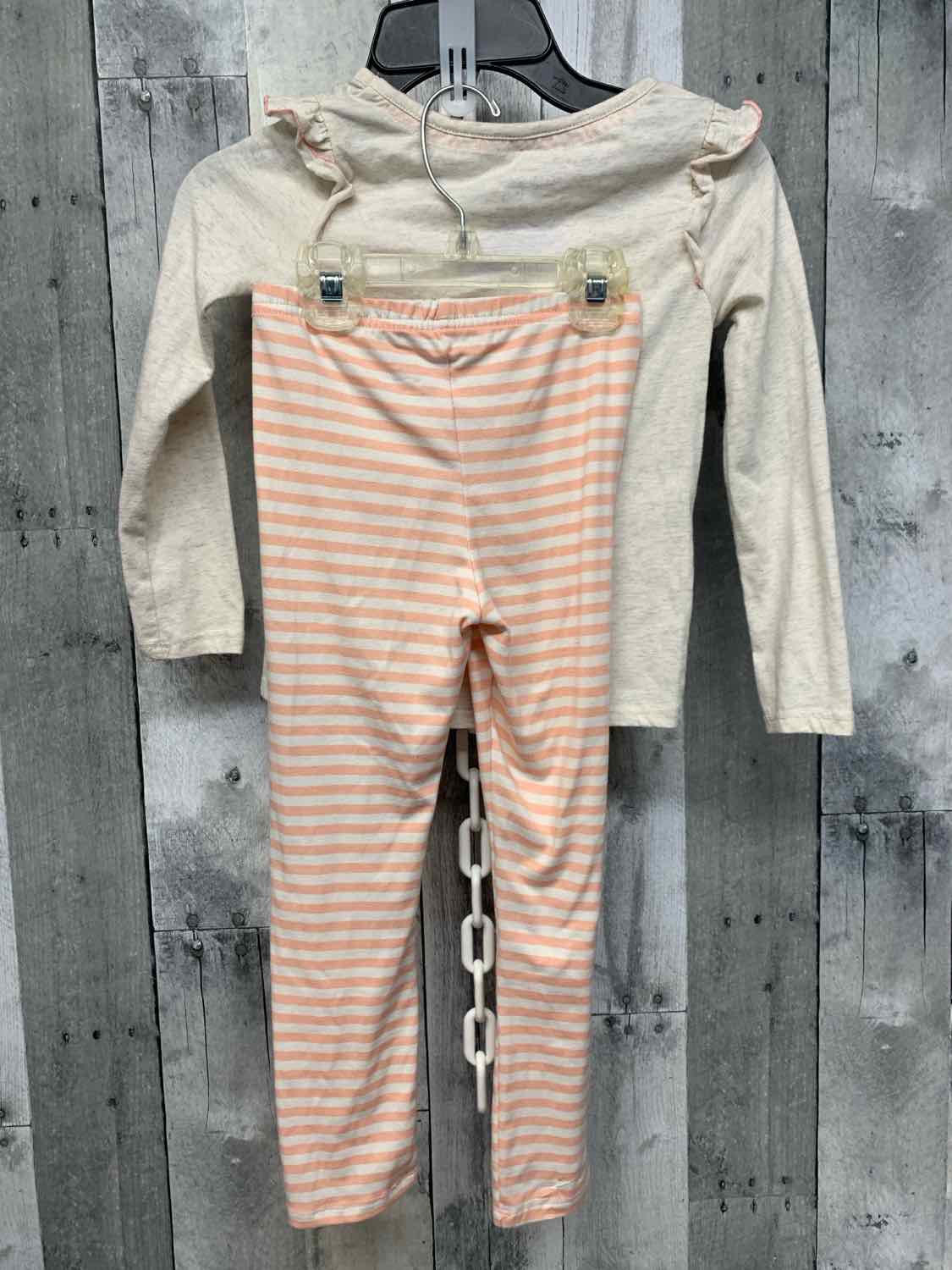Size 5T Gray/Pink B Brand Shirt/Leggings