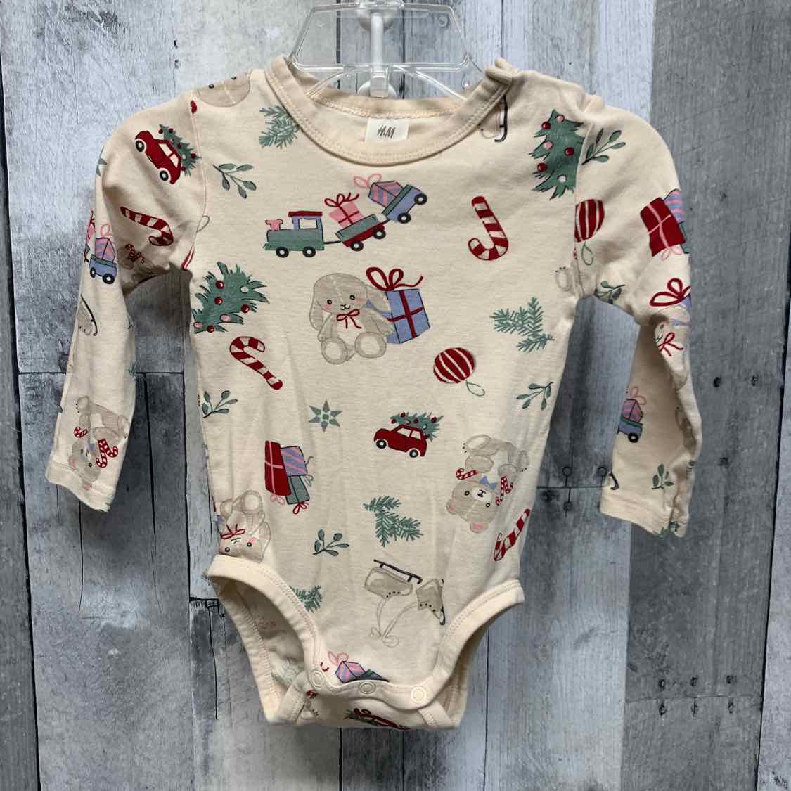 Size 12 Months Tan Print H&M Bodysuit