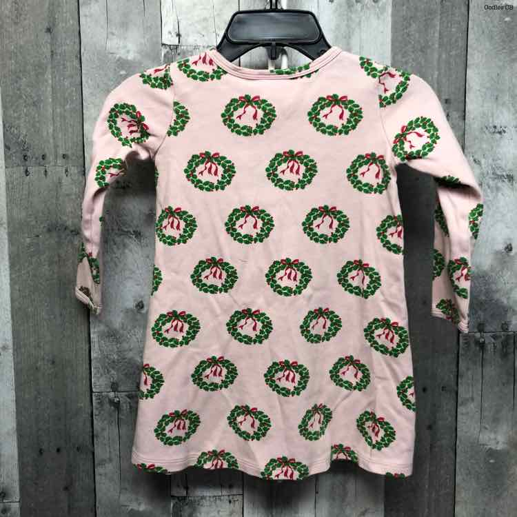 Size 5 Pink Print Boutique Brand LS Dress
