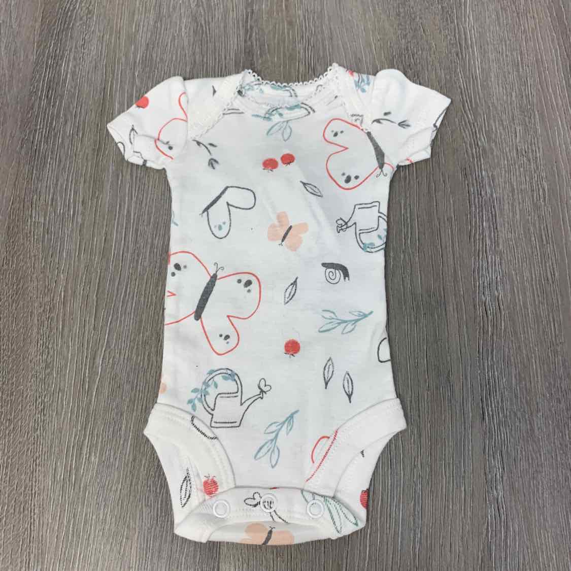 Size Preemie White Carter's Bodysuit