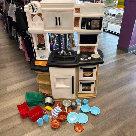 Step2 White/Black Kitchen Set