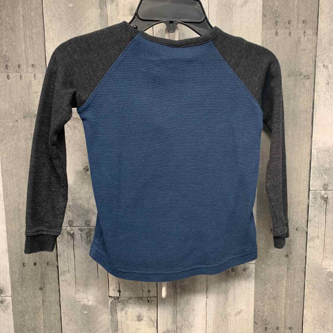 Size 4 Navy/Gray Highland Creek Long Sleeve Shirt