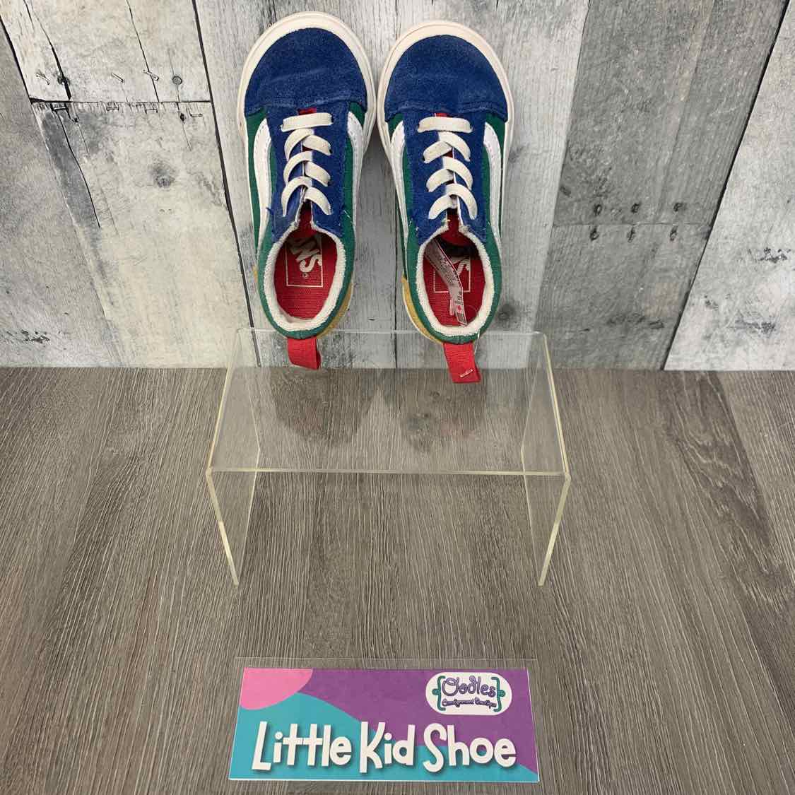 Size 7.5 Blue/Yellow Vans Sneakers
