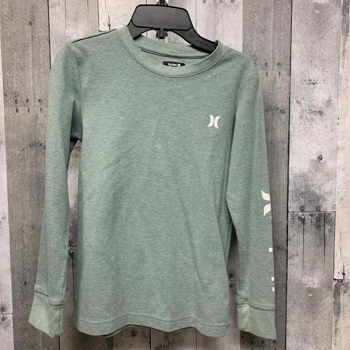 Size 10/12 Green Hurley Long Sleeve Shirt